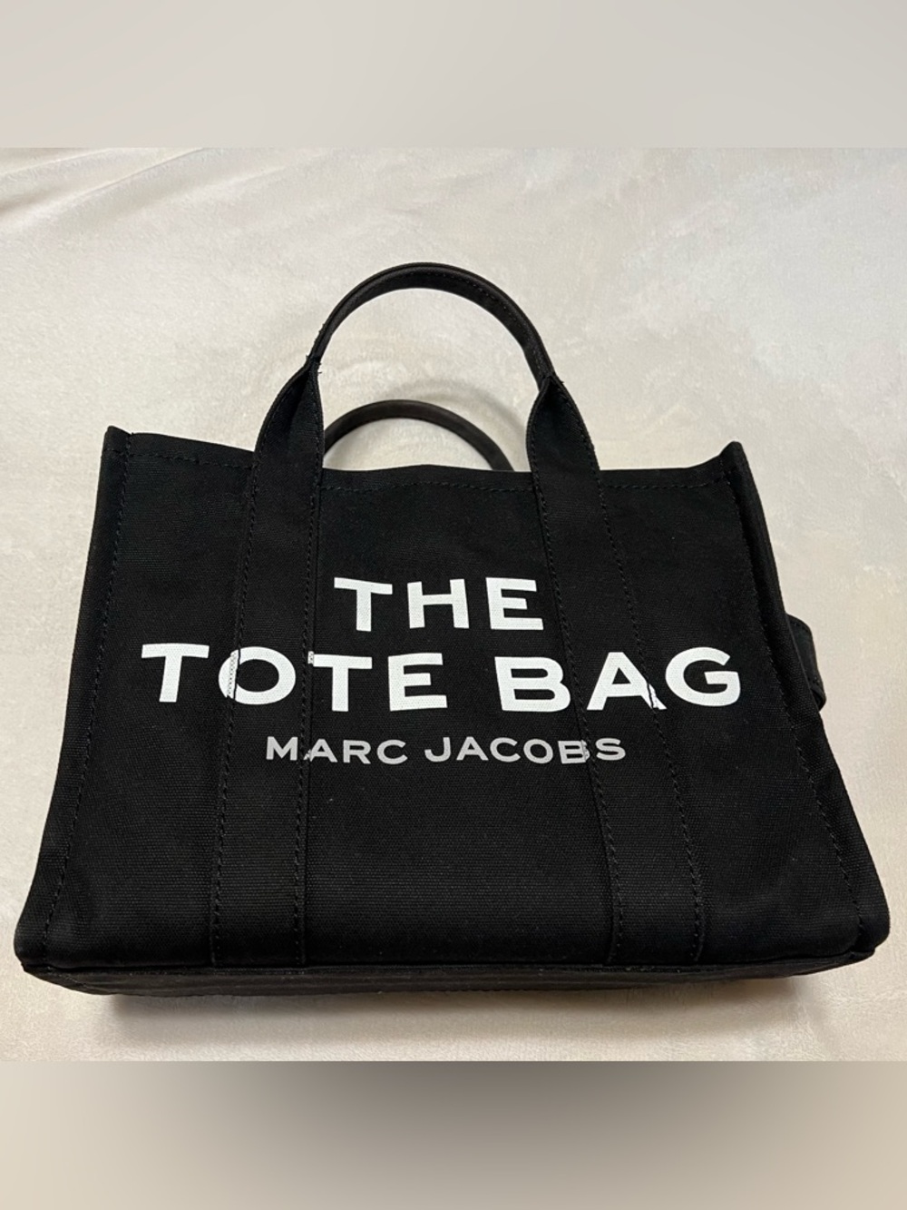Marc Jacobs Black Canvas Medium Tote Bag